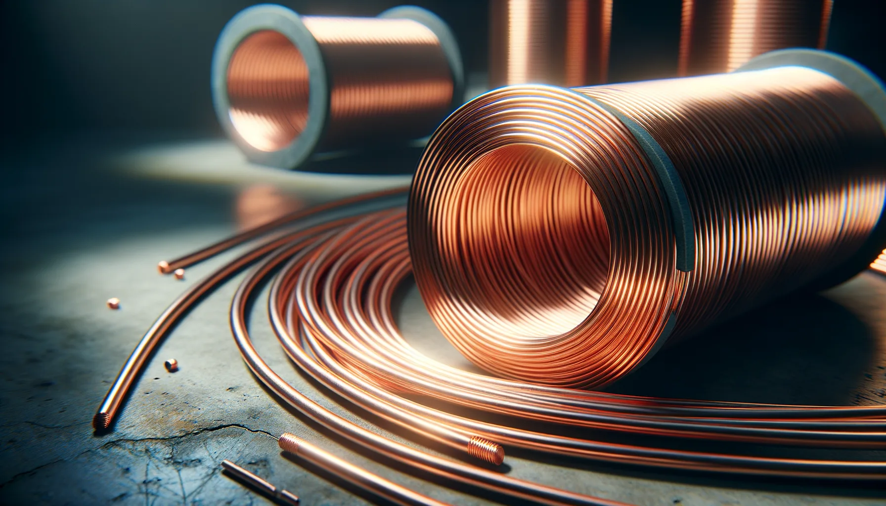 Scrap copper wire and pipe